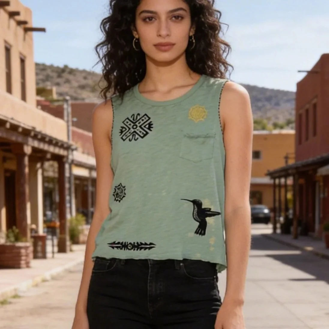 Upcycled Pocket Tee Tank