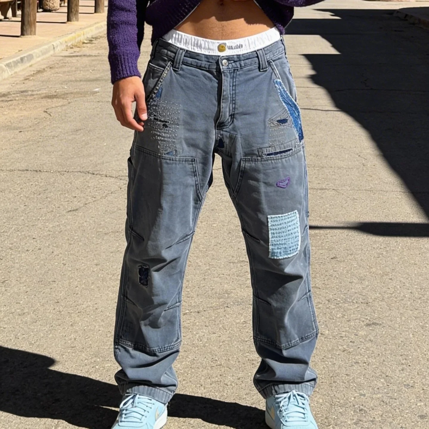 Upcycled Carhartt Relaxed Fit Pants Sz 30x30