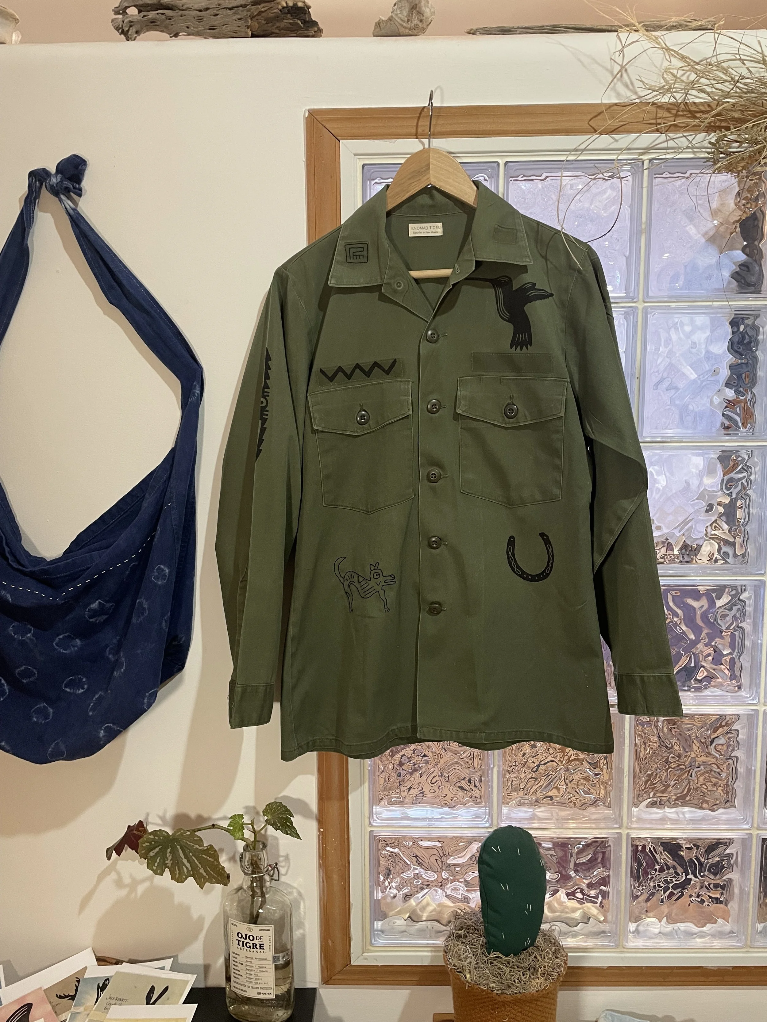 Upcycled Vintage Army Shirt