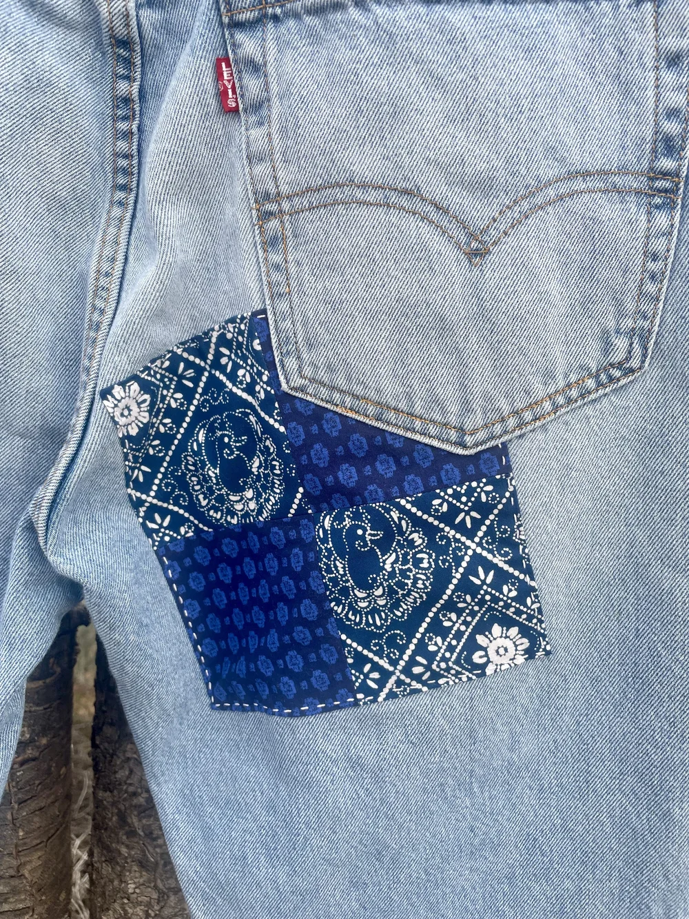 knuth marf twobuckles patchwork denim XS twobuckles patchwork