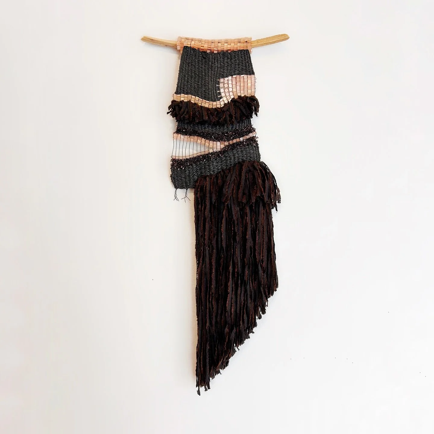 Introducing A LETTER TO JAPAN, HELLO
60 &times; 23 cm

This piece was made using glass beads and plant-based yarns I sourced directly from stores in Kyoto (@mondofil) and Tokyo (@miyukifactory) during my trip last year. I&rsquo;d admired these materi