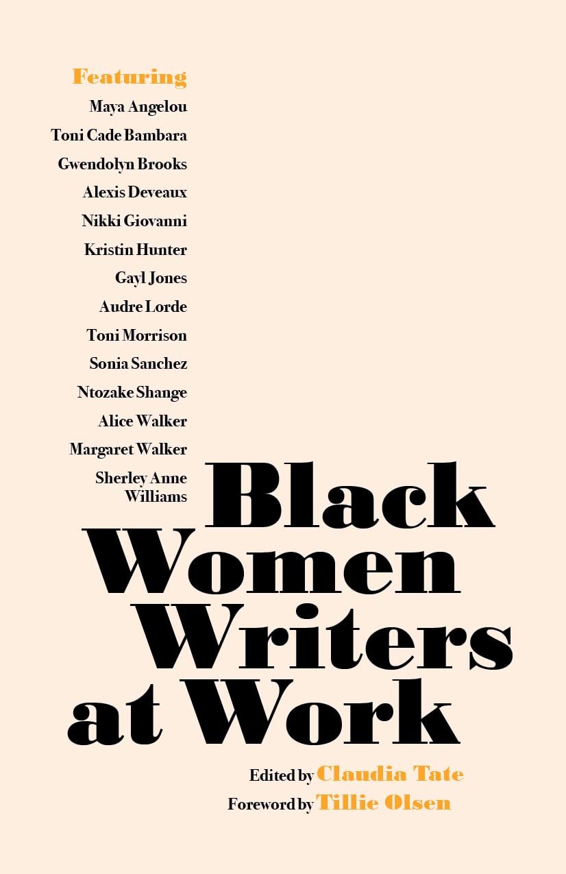 Black Women Writers at Work by Claudia Tate | Non-Fiction