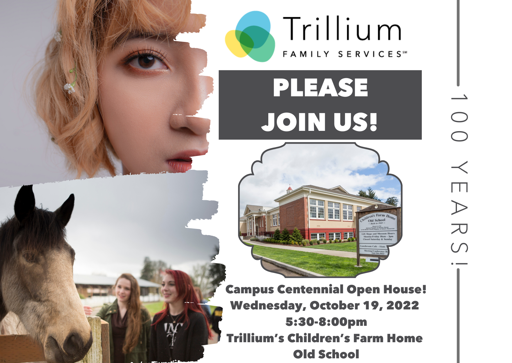 Children's Farm Home Centennial Open House — Trillium Family Services