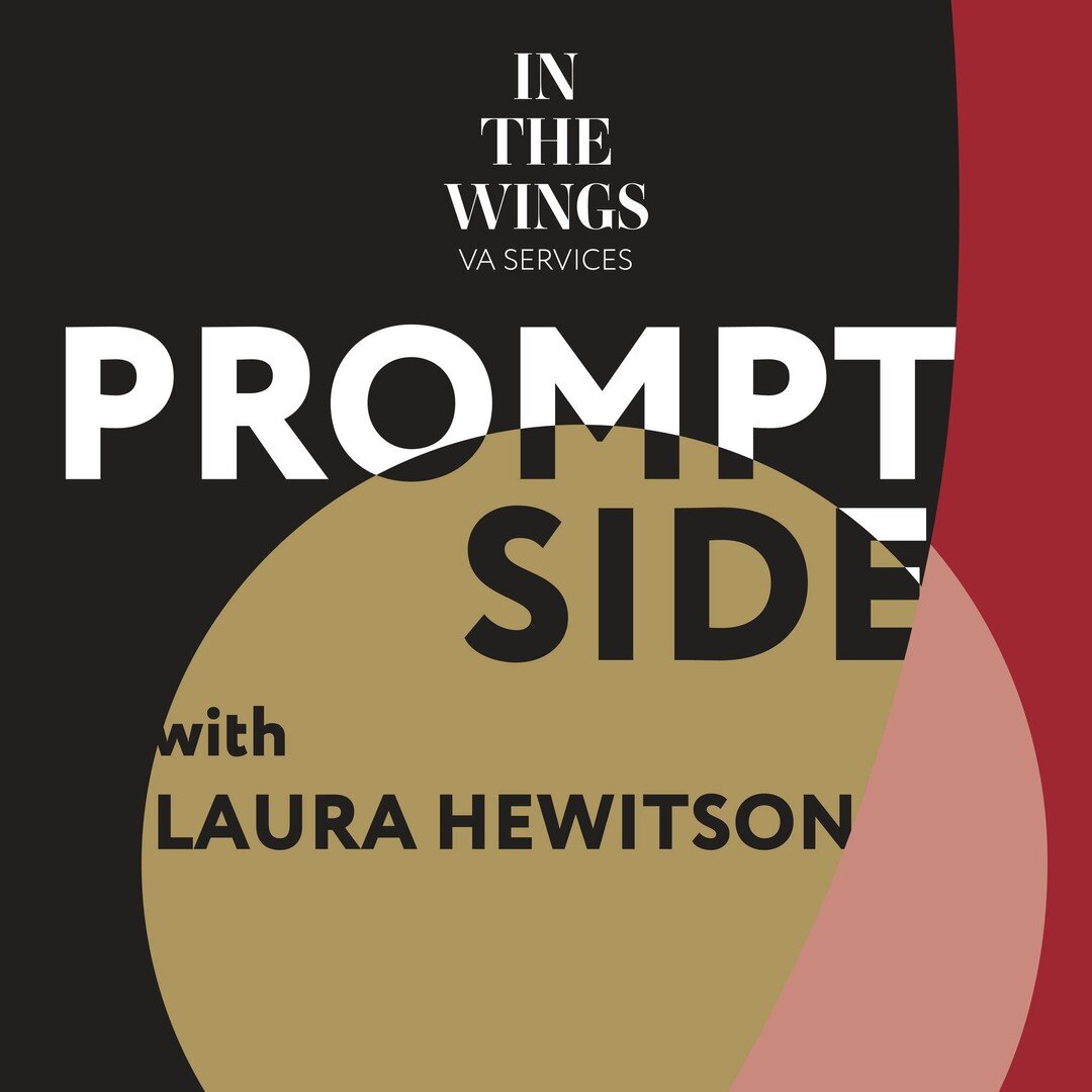 So delighted to reveal the beautiful artwork for my new podcast, Prompt Side! Many, many thanks to my very talented friend @designedbyhayden  for creating this for me. You can listen to the trailer now (link in bio). The first episode drops on Tuesda