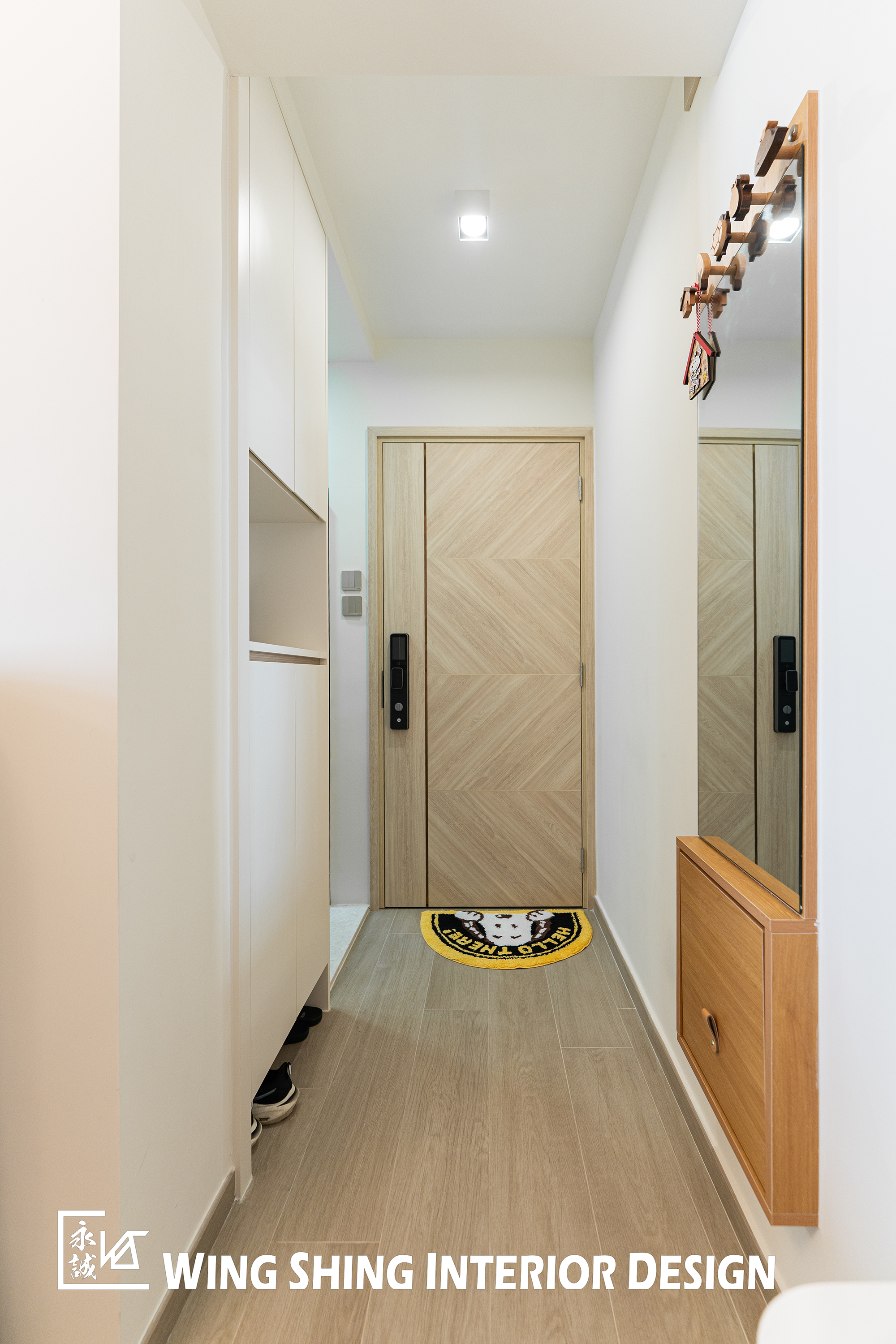 天水圍.天富苑|《悅瓅》|現代原木風|SNOOPY之家| — Wing Shing Interior Design 永誠室內設計