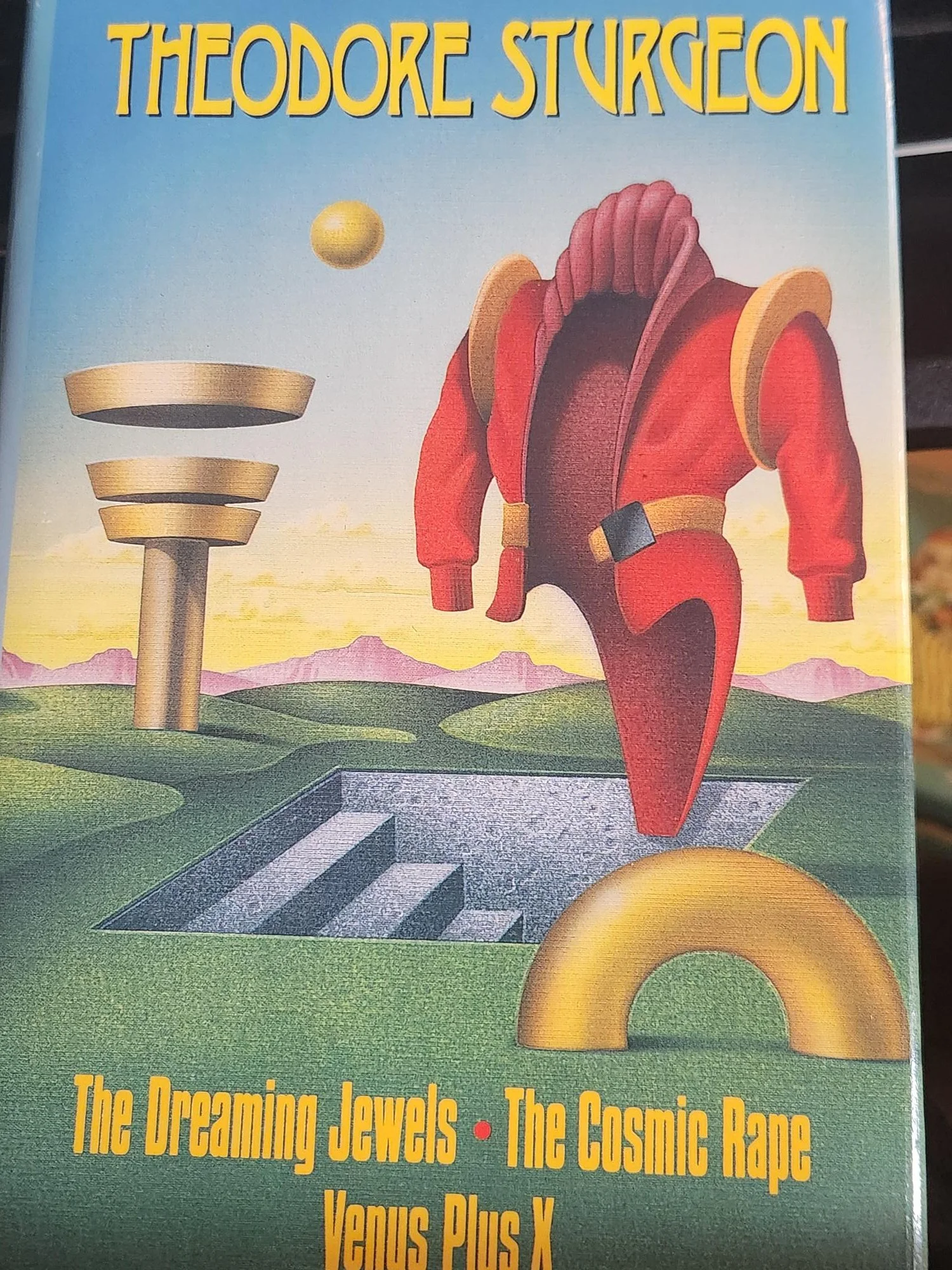 photo of book: Theodore Sturgeon: The Dreaming Jewels, Venus Plus X, The Cosmic Rape