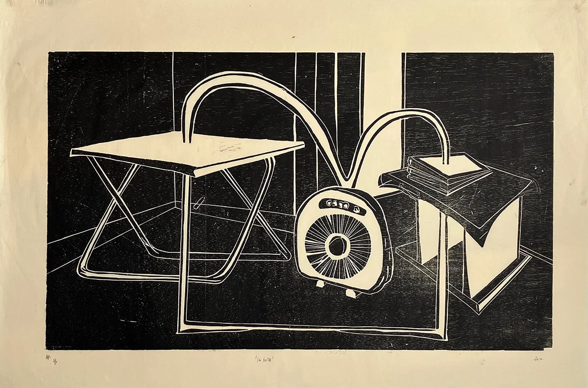 La boîte.
2010, woodcut varied edition of 9©

