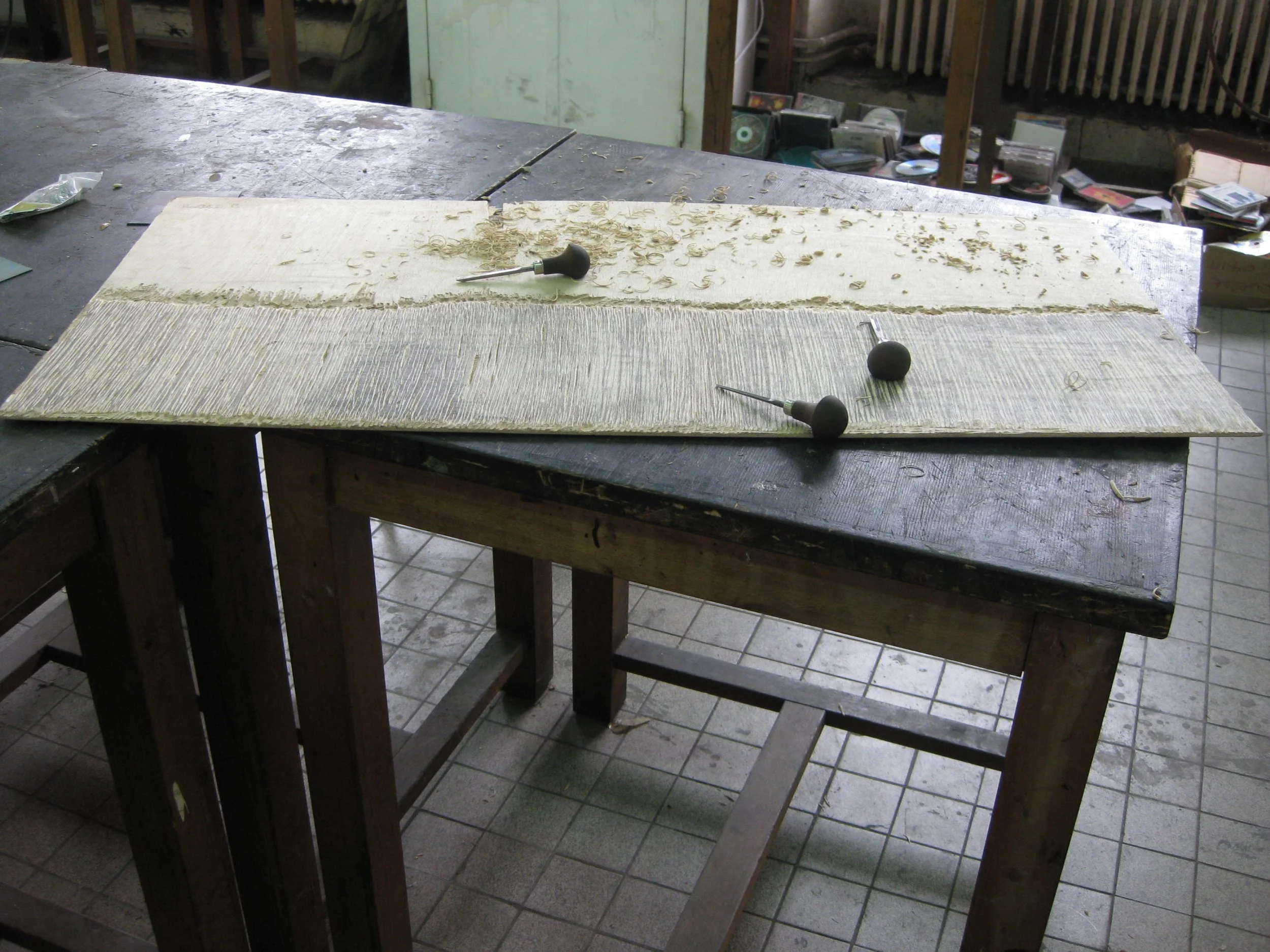 woodcut for Millefeuille, 2010©