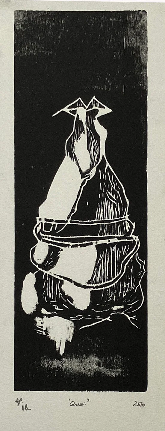 Quoi, 2010, woodcut, charbonnel on Hahnemuhle white bright©