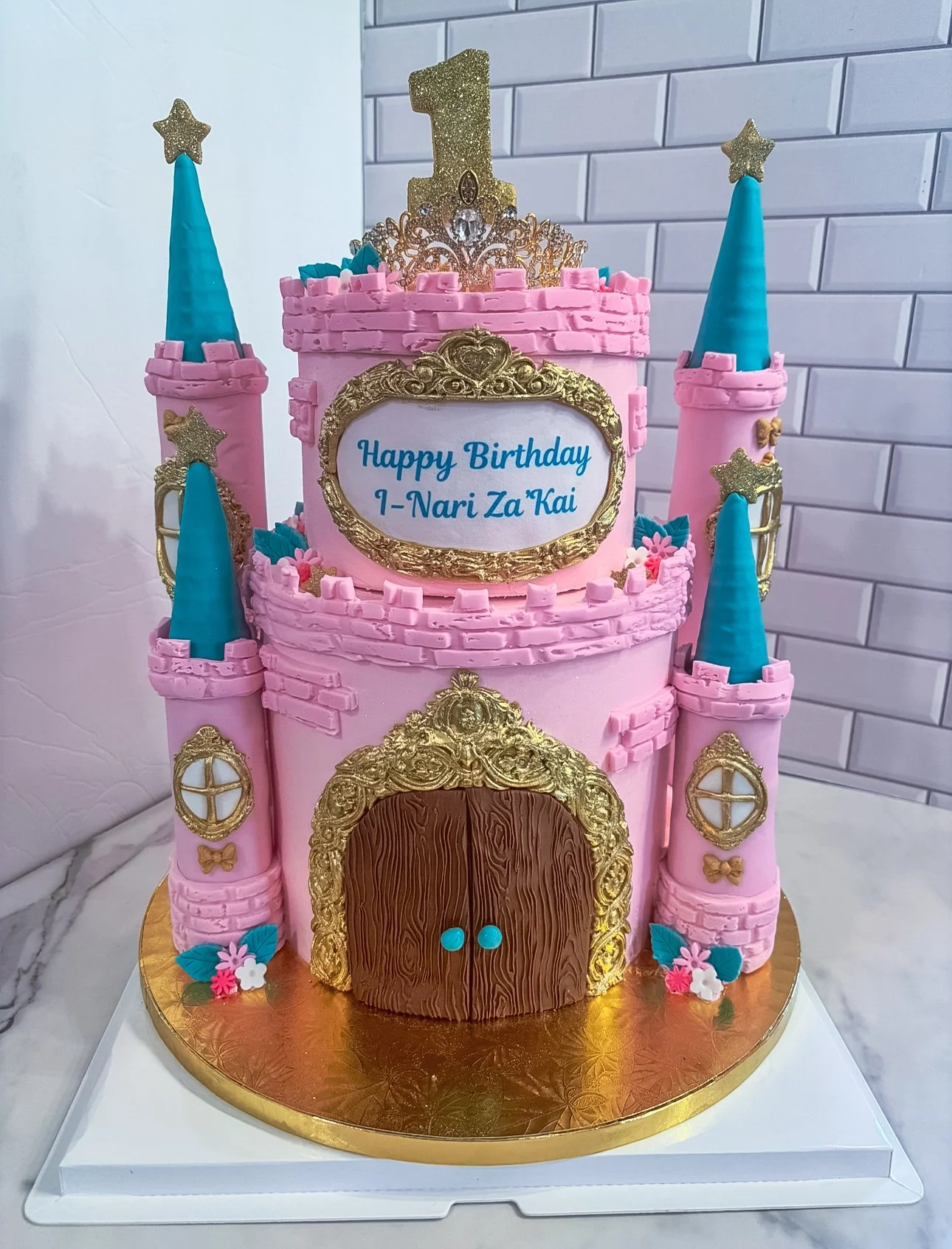 Princess Castle cake vegan by veg on board Long Island