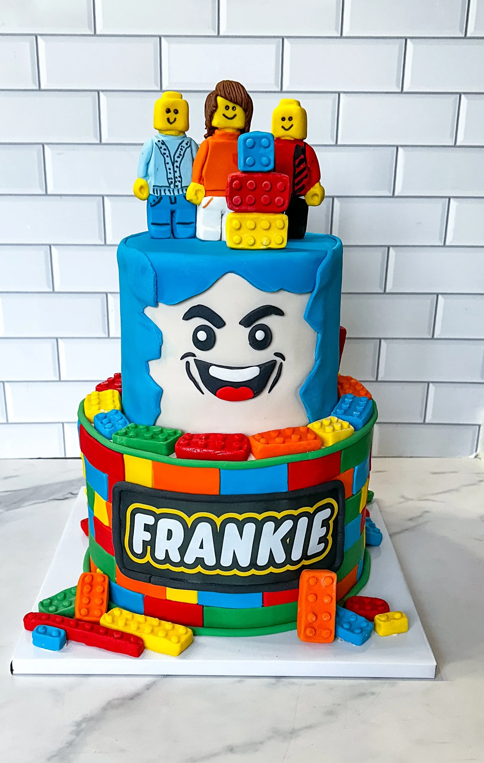 Vegan Custom Lego 2 Tier Cake