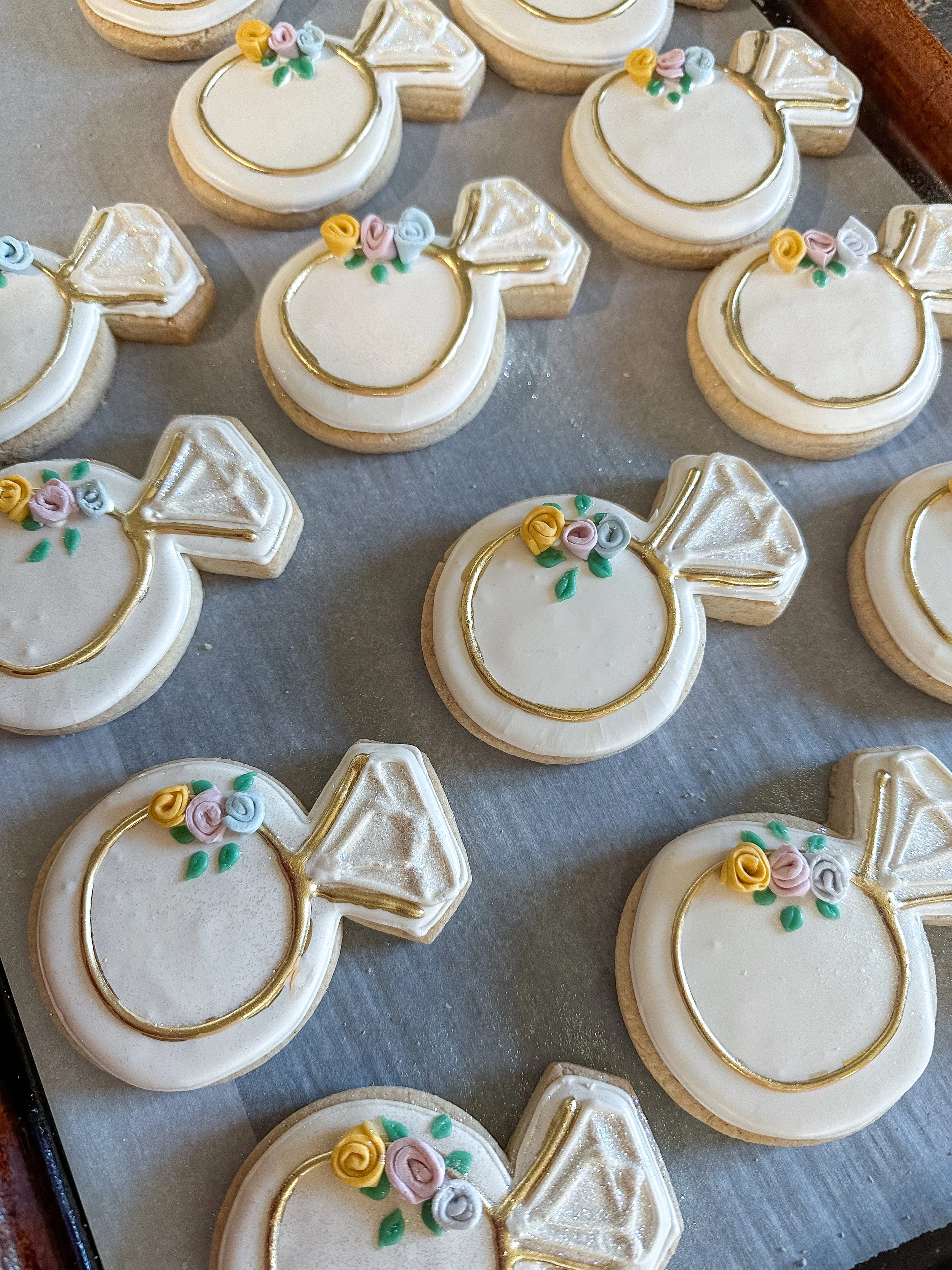 vegan gluten free engagement ring cookies