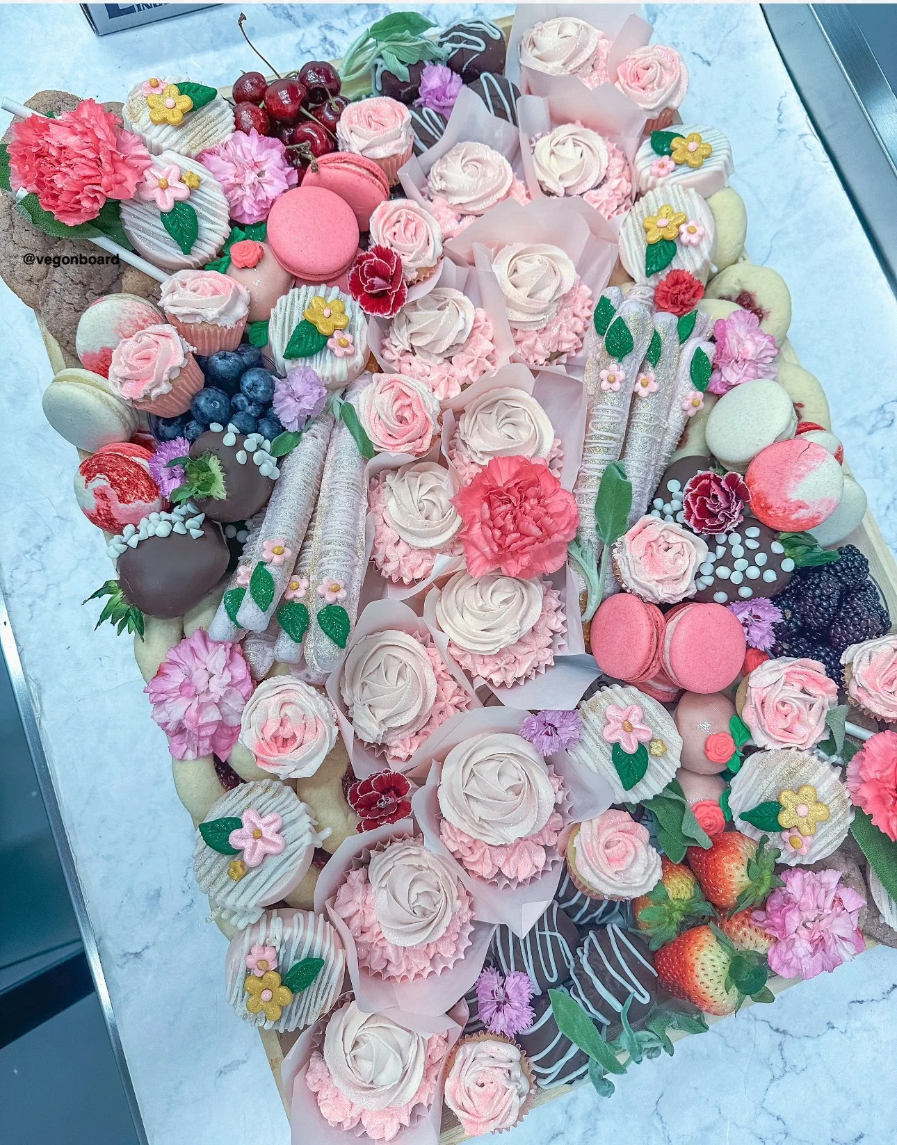 Vegan Dessert Table cupcakes cookies and treats Veg on Board Long Island NY