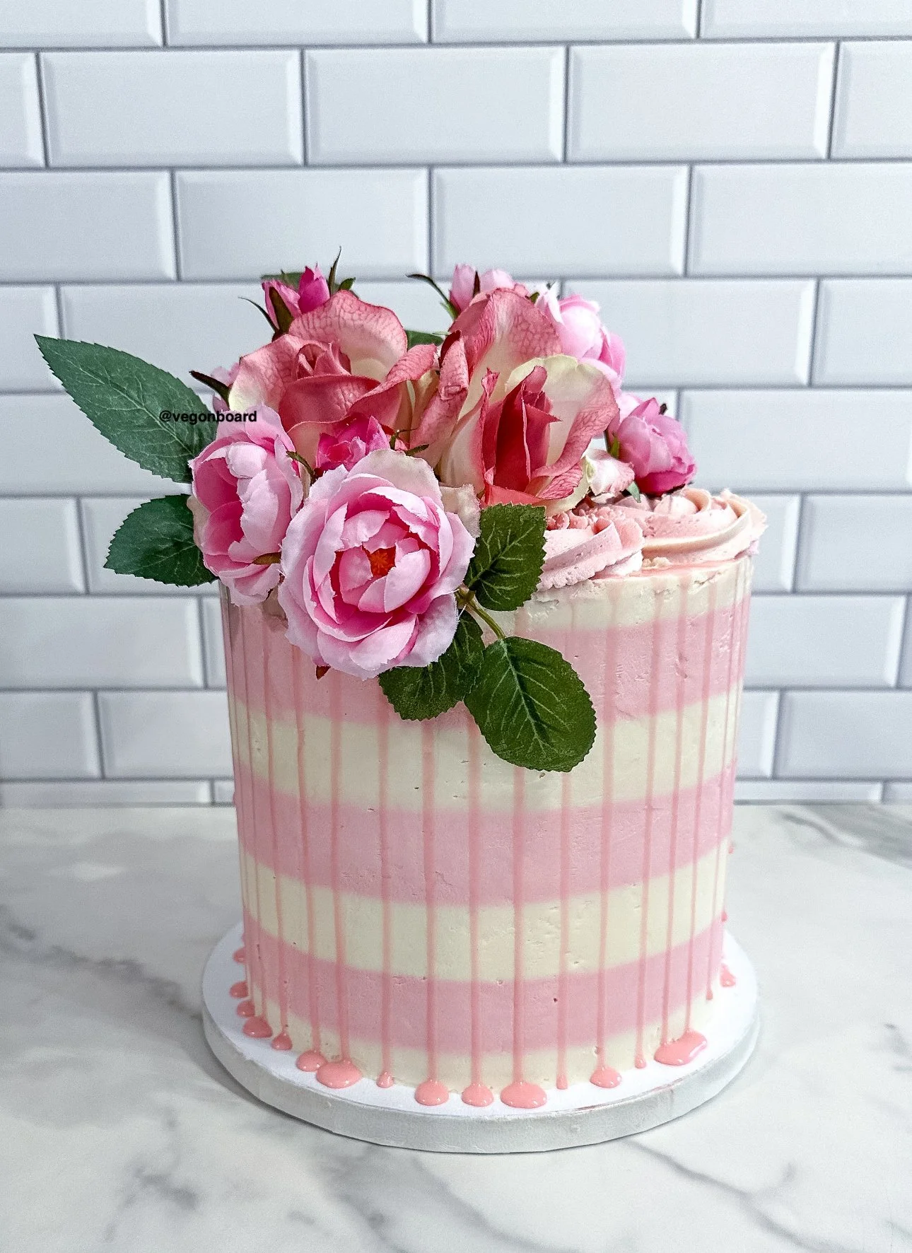 Vegan Wedding Cake Floral Veg on Board Hamptons NY