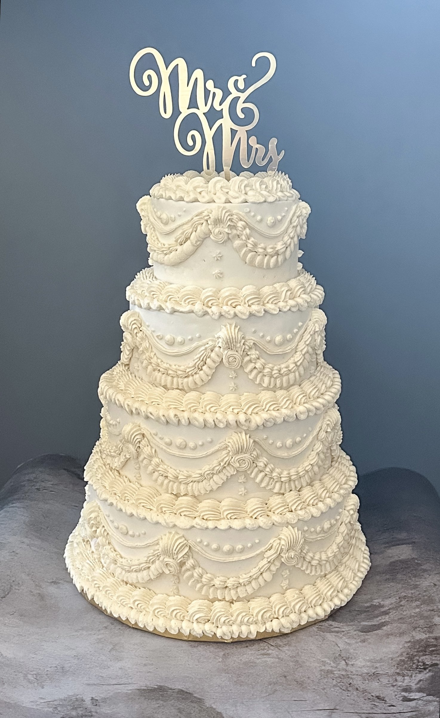 Vegan 4 tier wedding cake Lambeth style Veg on Board
