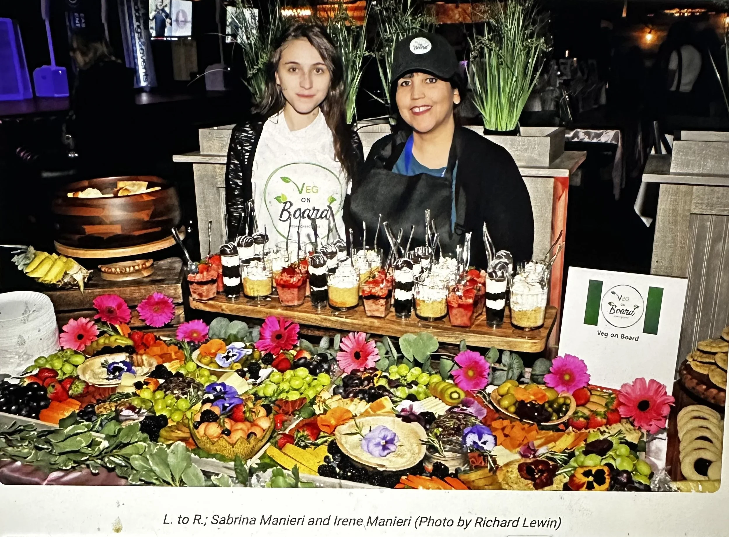 Colorful Veg on Board grazing table denatured in Dan's Papers community event coverage on Long Island