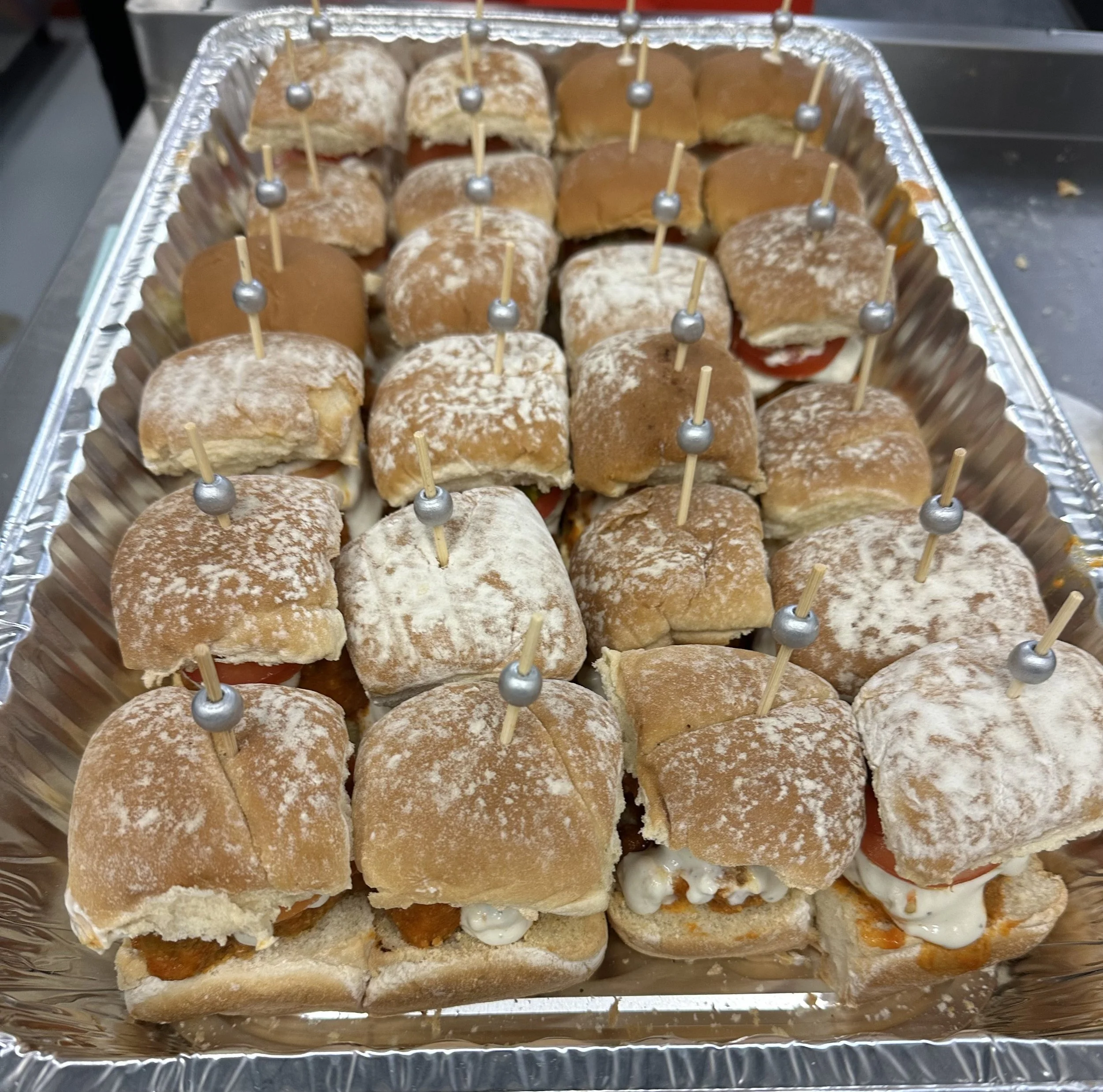 vegan buffalo cauliflower sliders veg on board Long Island ny