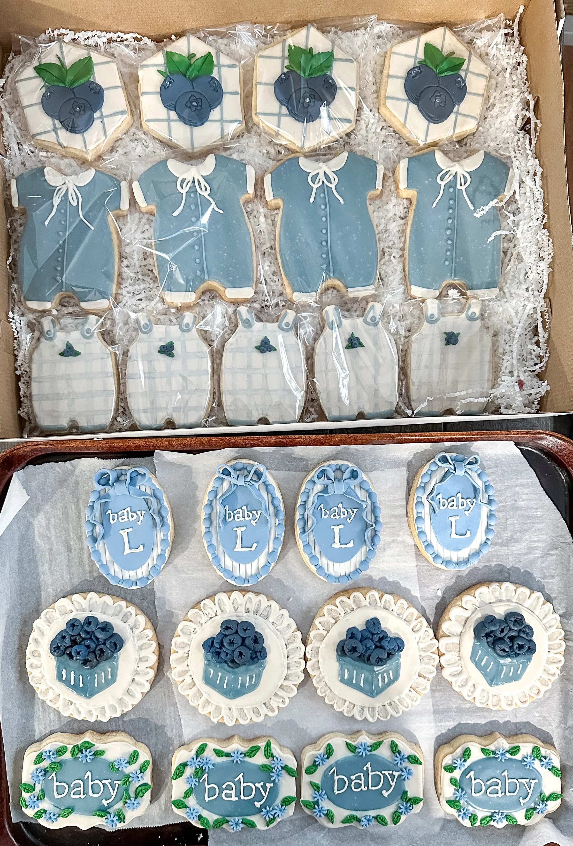 vegan custom cookies for baby shower veg on board Long Island 