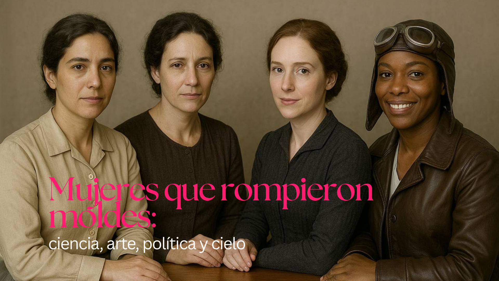 Mujeres que rompieron moldes: ciencia, arte, política y cielo