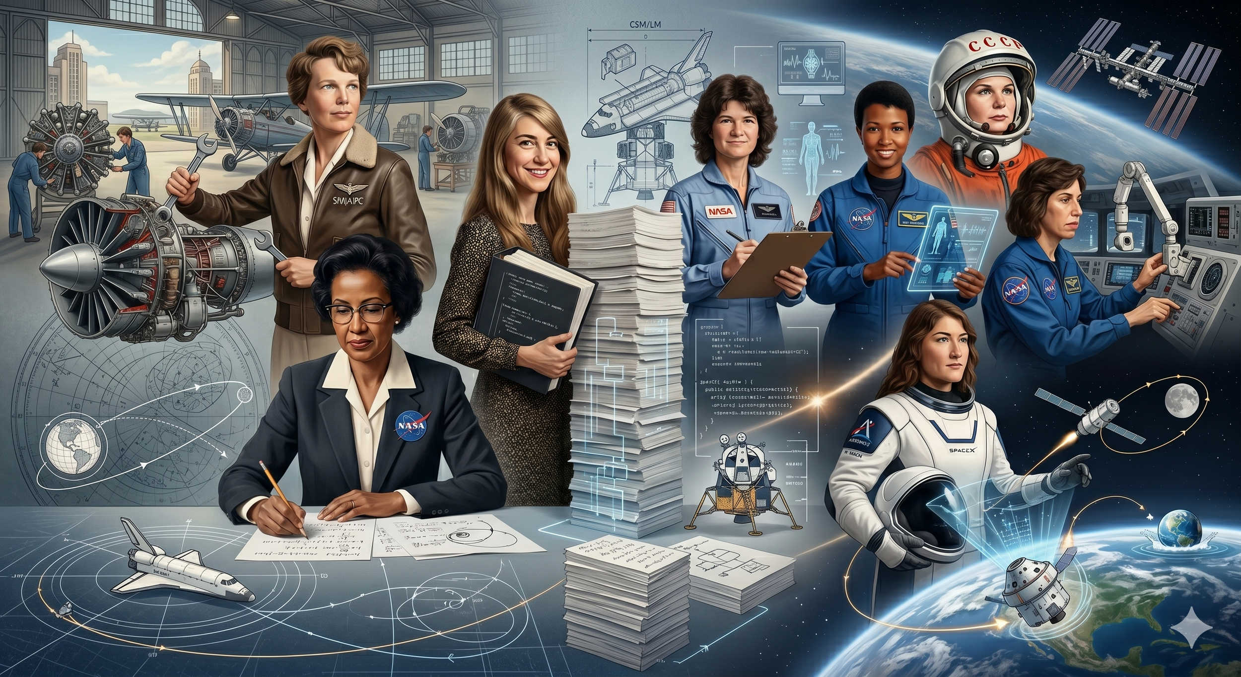 El legado aeroespacial femenino: decisiones que trazaron el camino a la Luna