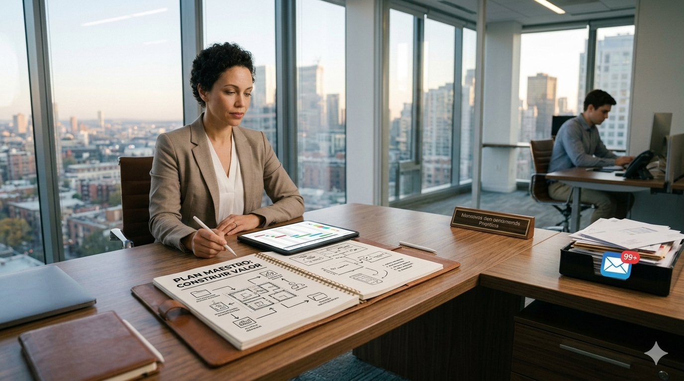 La diferencia entre estar ocupada y estar construyendo algo