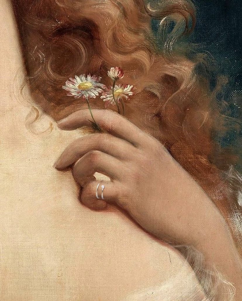 Superimposed paintings and Shiffon jewelry illustrations for an heirloom campaign.