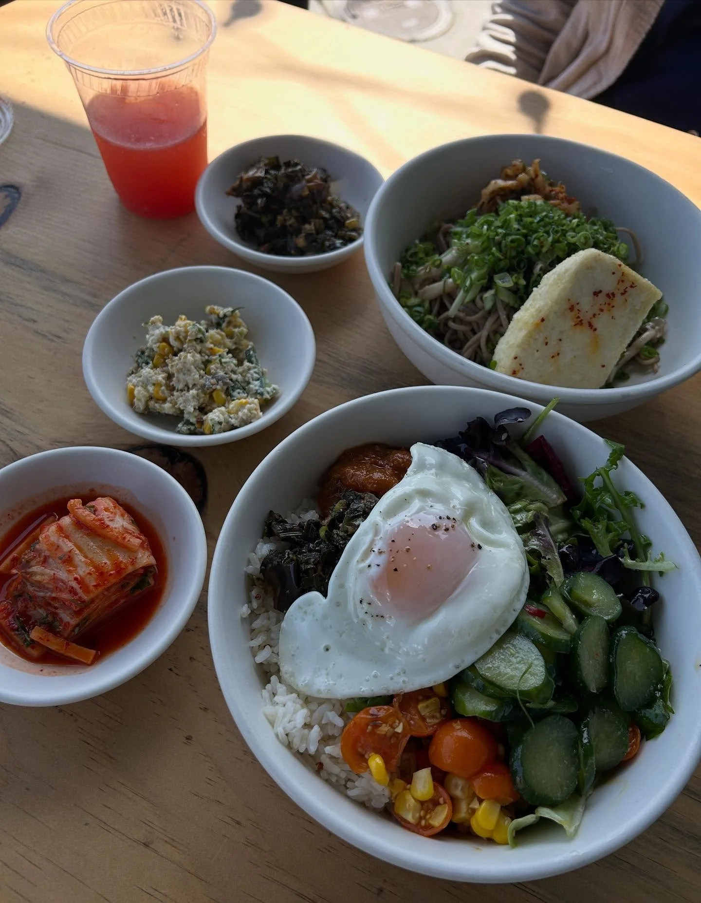 Best Bay Area lunch!!! So glad to have finally made it to @joodooboo, where there are three lunch options + lots of banchan to pick from. Who knew it was a Sansei lady hangout? I felt right at home. And what a kick to see @523b&rsquo;s cousin, chef S