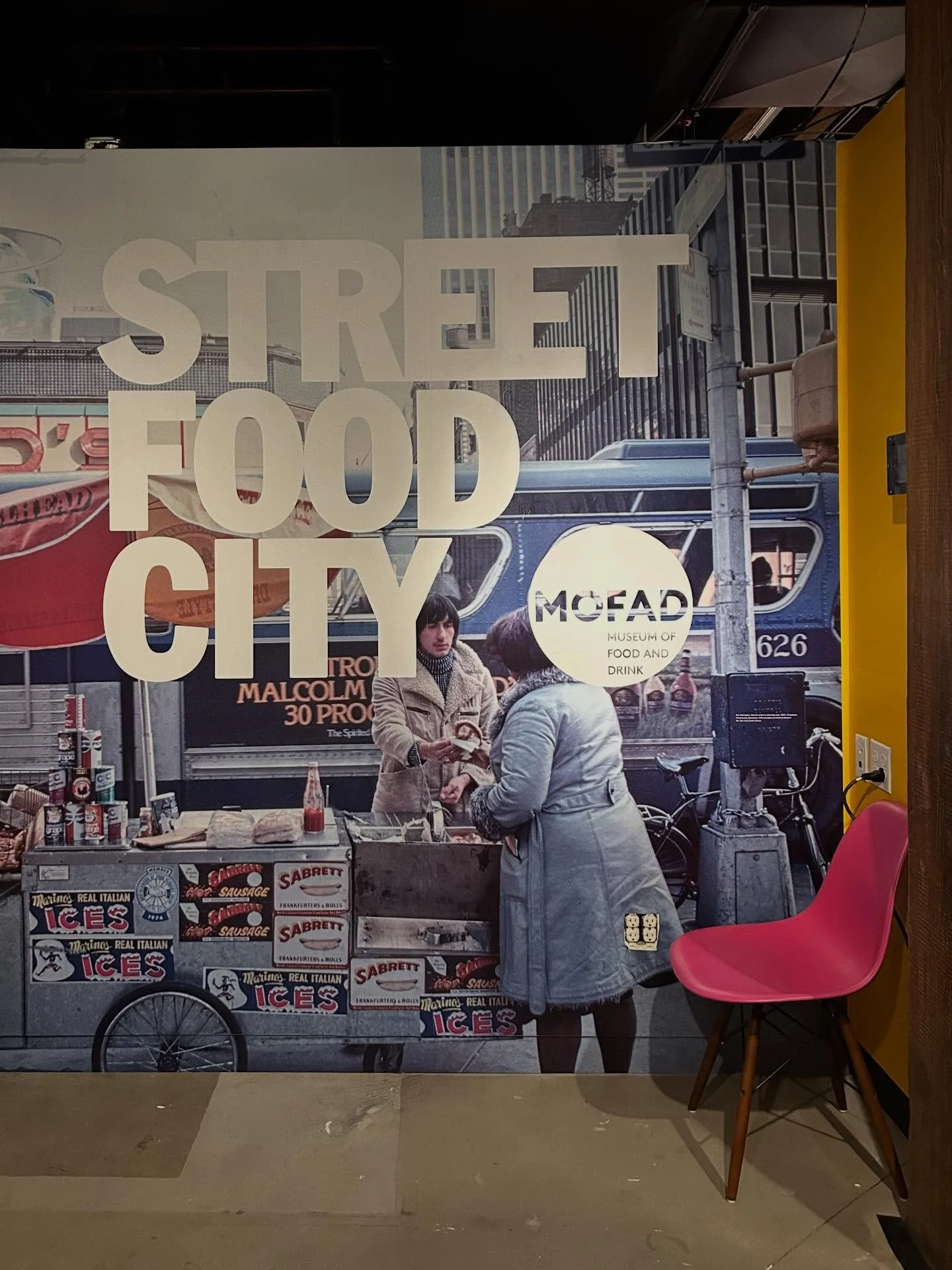 One of the perks of doing a panel discussion @mofad in Brooklyn was getting to see the small but nightly &amp; newly opened show, &ldquo;Street Food City,&rdquo; which takes you behind the scenes into a mostly immigrant-run subculture that lends the 