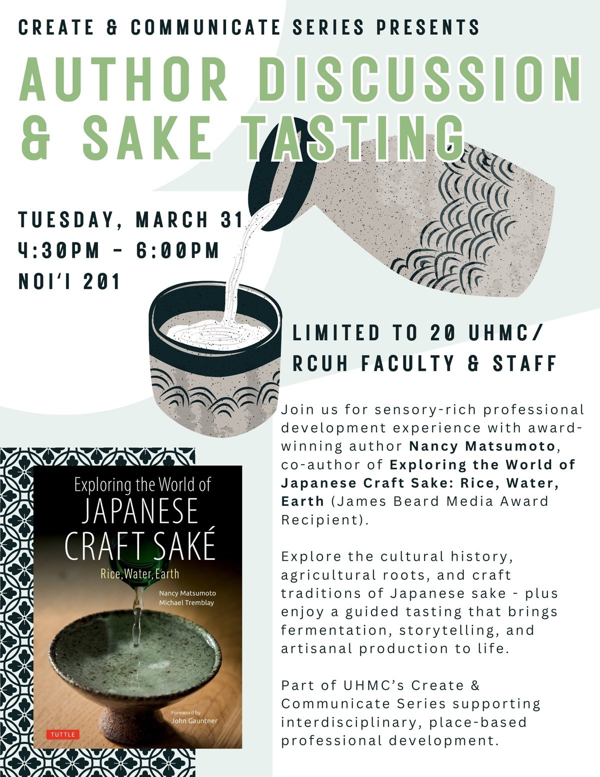 I can&rsquo;t believe I&rsquo;m on the beautiful island of Maui now! 🙏 🌺 for the warm welcome @stephohigashi &amp; @mauicollegeculinary Mark Malone❤️. Here&rsquo;s another talk I&rsquo;m doing, this one on sake for @uhmaui, part of its faculty &amp