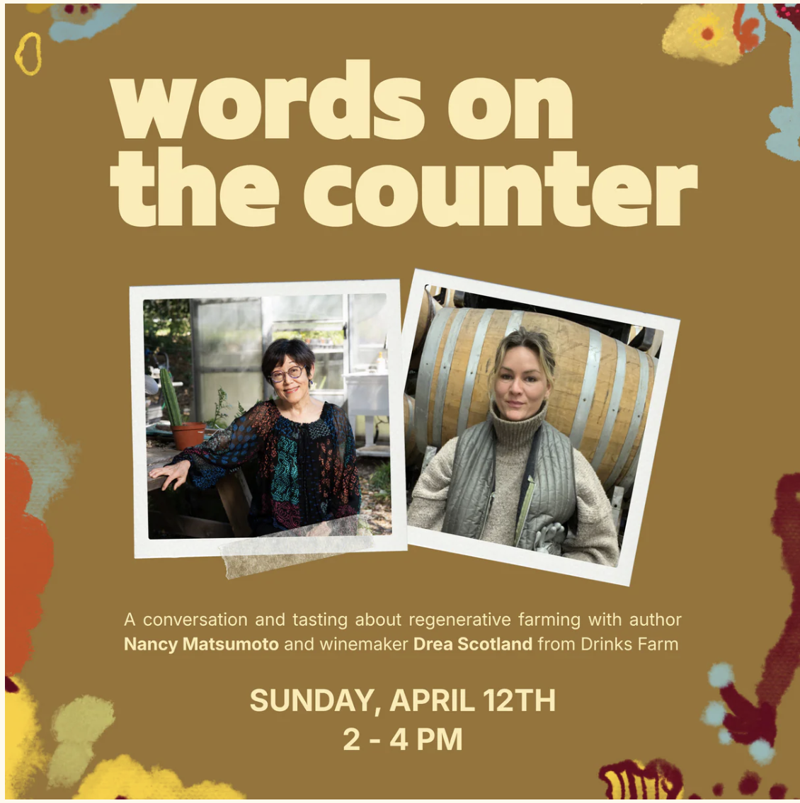 Words on the Counter with Nancy Matsumoto and Drea Scotland