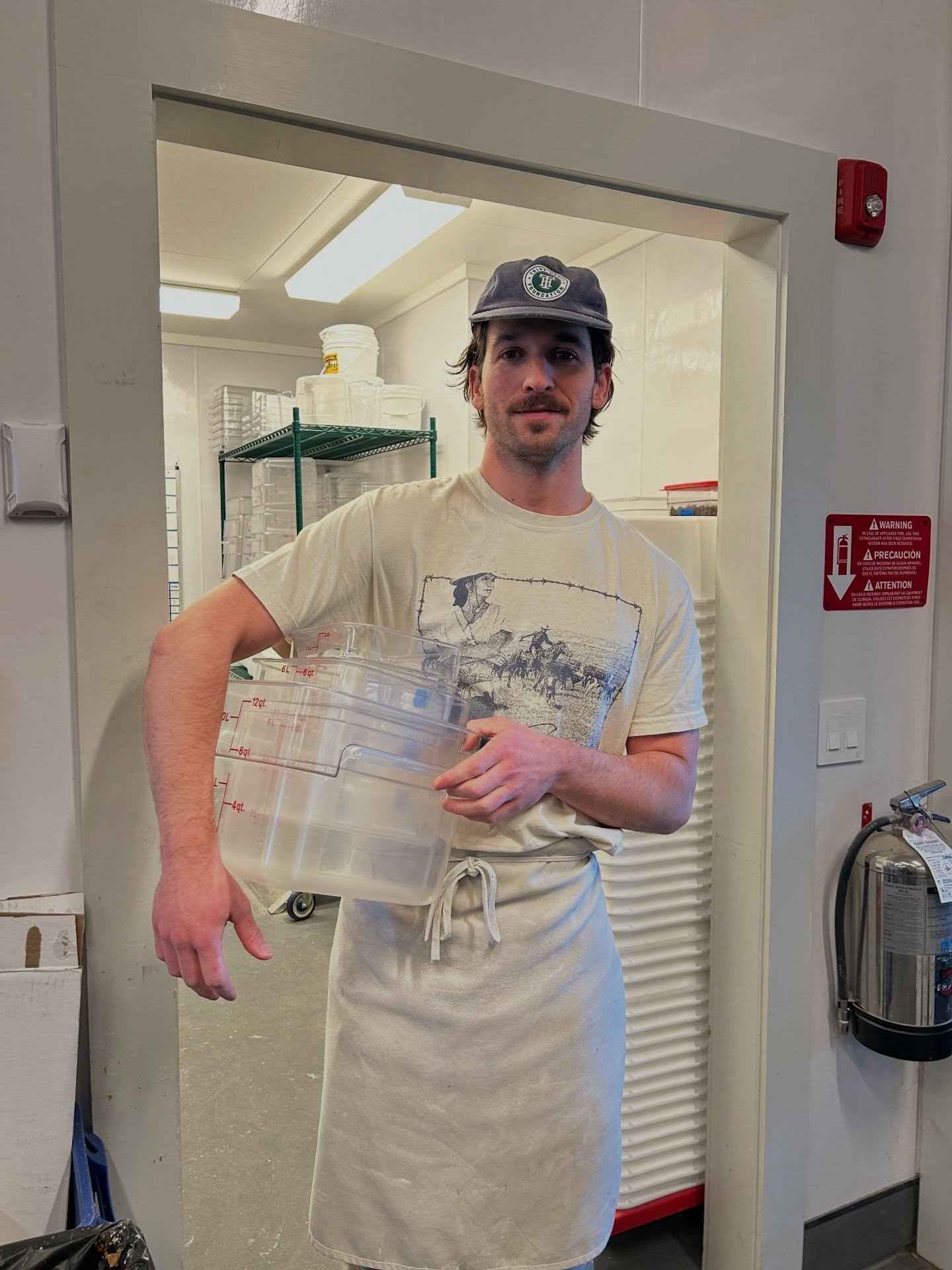 Good news, grainiacs!

The revitalized local whole grainshed is alive + well on Martha&rsquo;s Vineyard, thanks to the work of the folks at @beetlebung_farm in Chilmark. Here baker + miller @marque_p + chef @mirra.sims are having fun with their @newa