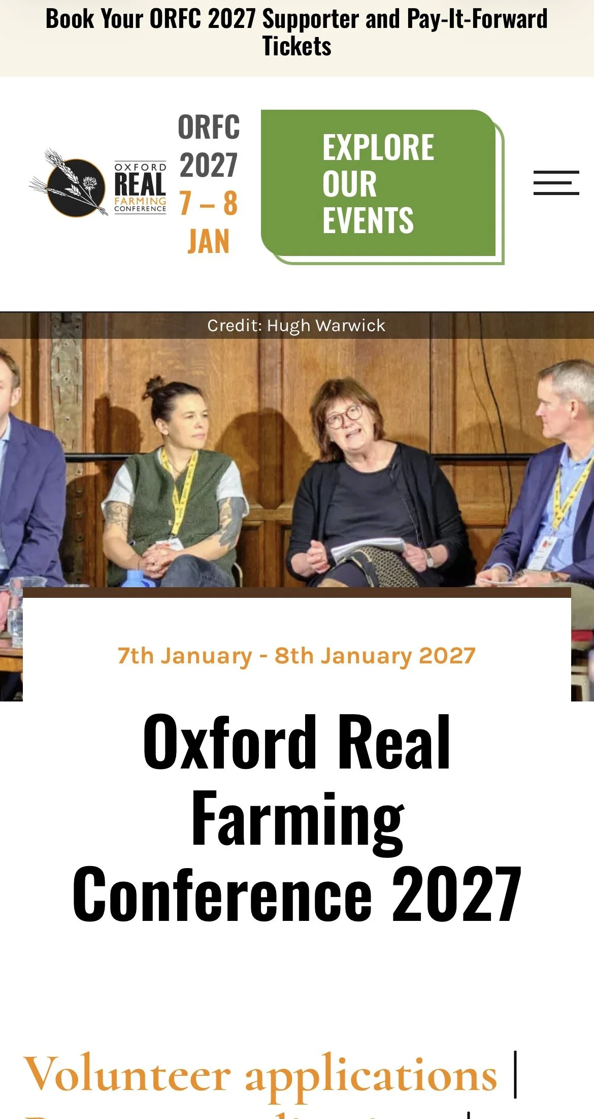 Oxford Real Farming Conference 