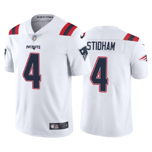 ريتال الماجد للعود Men's New England Patriots #4 Jarrett Stidham White 2020 NEW Vapor Untouchable Stitched NFL Nike Limited Jersey ريتال الماجد للعود