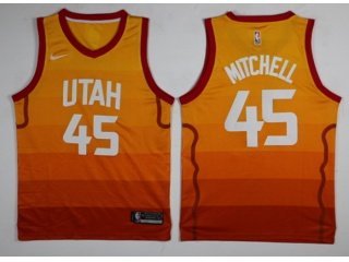 Classic Donovan Mitchell #45 Utah Jazz Basketball Jersey Stitched Navy Blue 