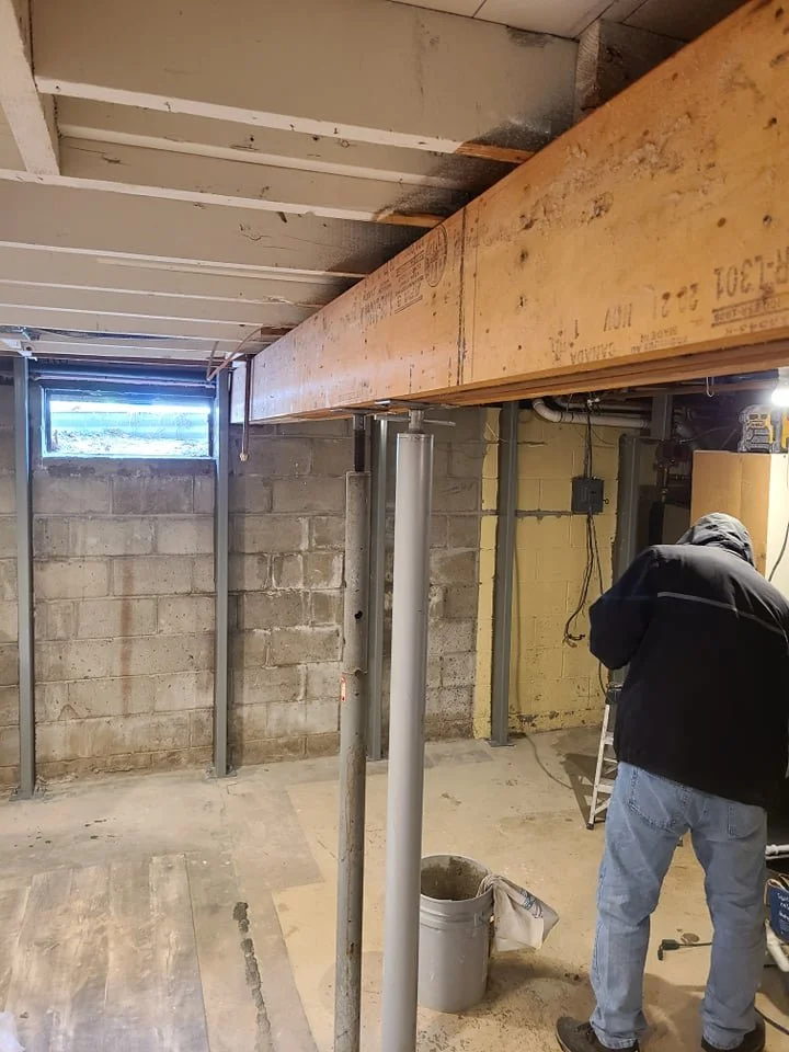 How To Install A Load Bearing Beam In The Basement Walls Openbasement