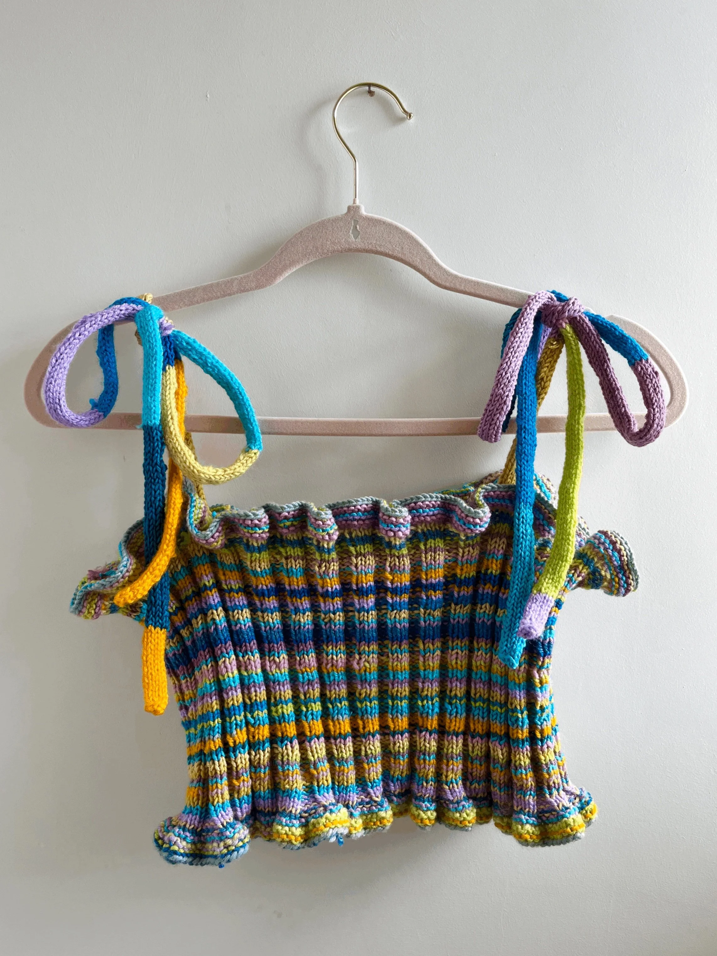 トップス NKNIT hand knitting stripe KNIT Knitting Stripes|New Top Trend #petiteknit #fashionover50