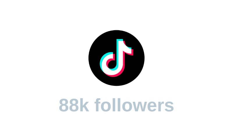 TikTok logo with the username '@Philthegriefguy' and '88k followers' text.