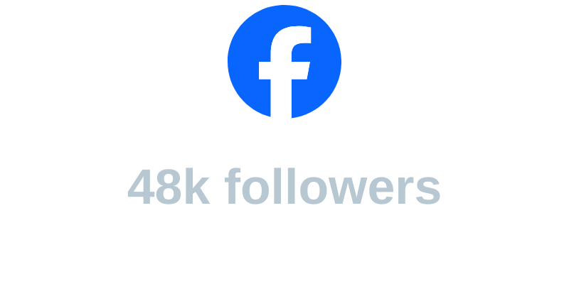 Facebook logo with the username 'Thegriefguy' and 48,000 followers.