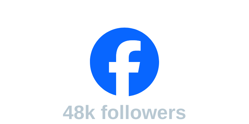 Facebook logo with the username '@Thegriefguy' and indicating 48,000 followers.