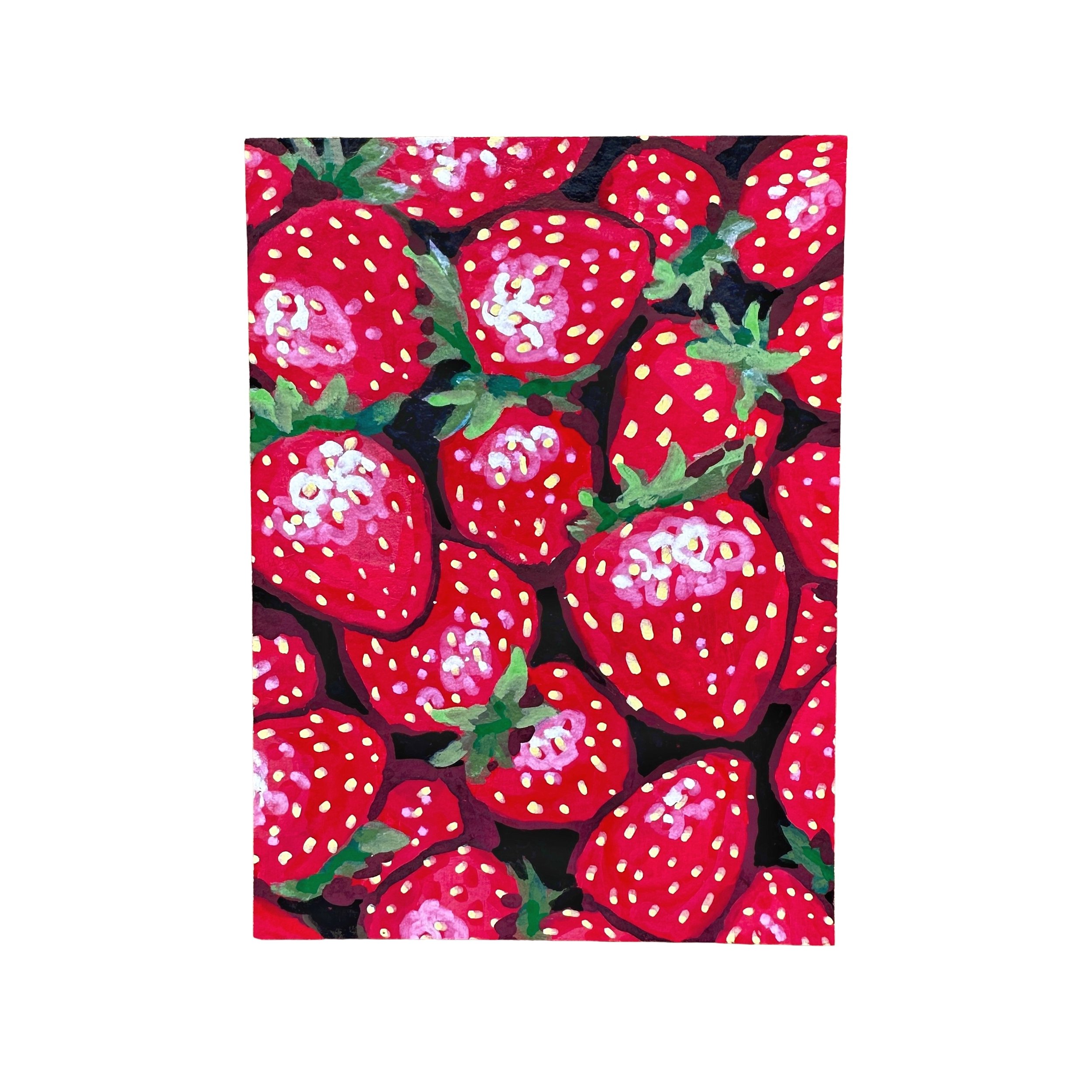 Mini Original / ACEO - Strawberries 2/4