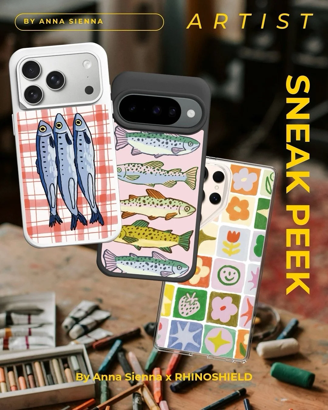 🔥 I&rsquo;m absolutely THRILLED to share this sneak peek with you! 🥳💃🏻 Soon I&rsquo;ll be dropping PHONE CASES, T-SHIRTS, POSTERS, ORIGINALS and NEW STICKERS!

I&rsquo;m collaborating with @rhinoshield to make really amazing high quality phone ca