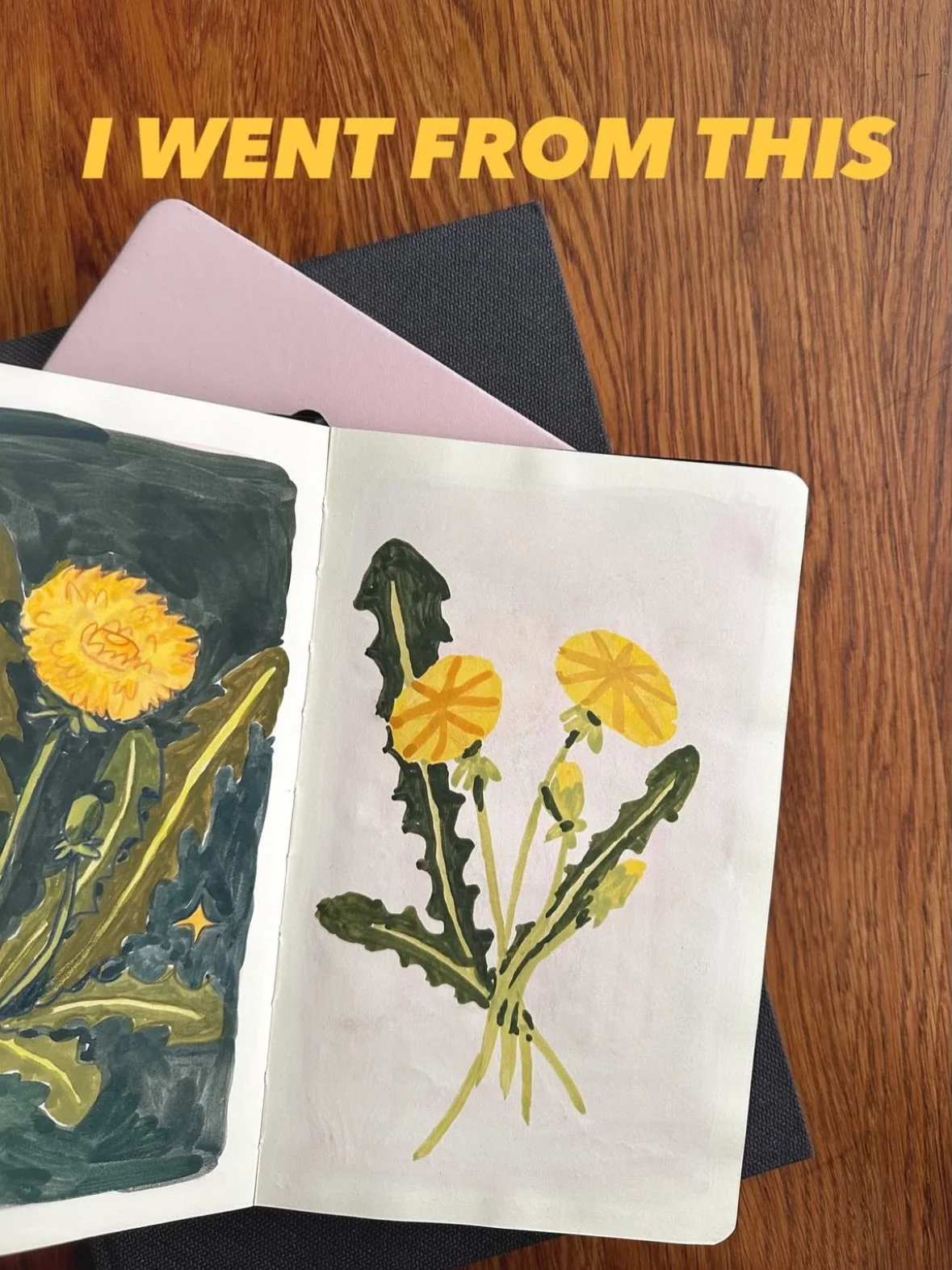 I found my original gouache dandelion painting that | added to in @procreate and make into a sticker!
Green and pink is my forever color combo
crush 💚🩷 #stickerlove