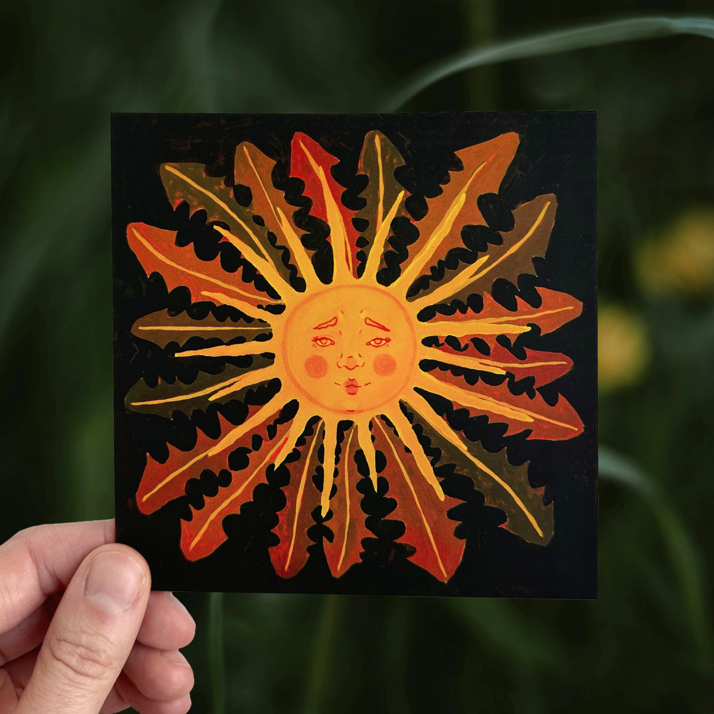Dandelion Sun Print