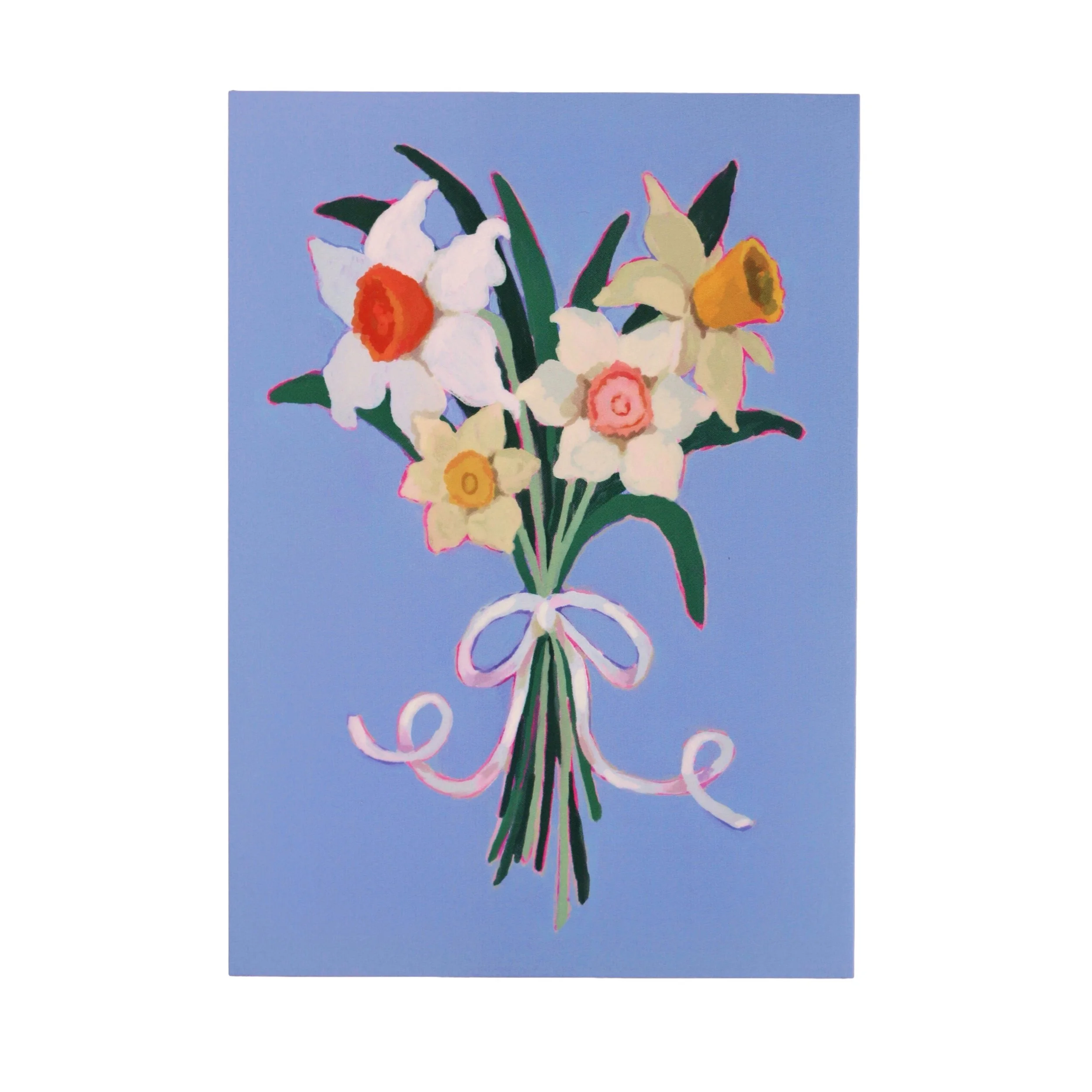 Daffodils With Ribbon Print