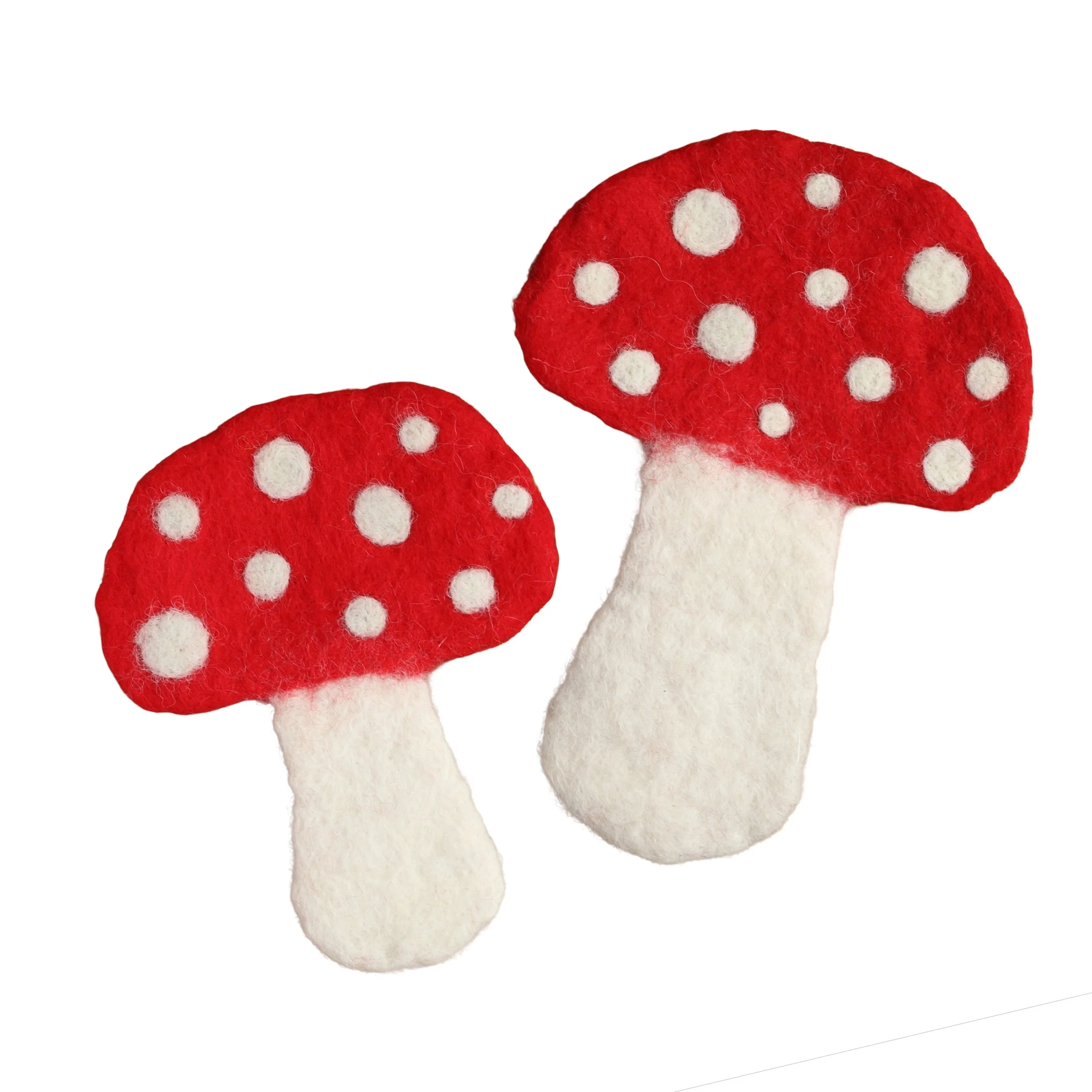 Whimsical Felted Wool Mushrooms