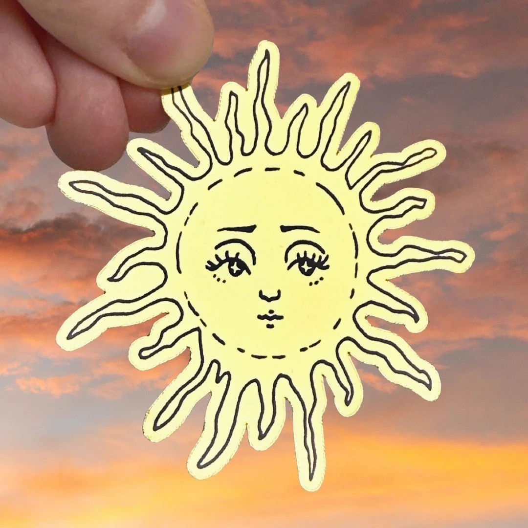 Golden Sun Sticker