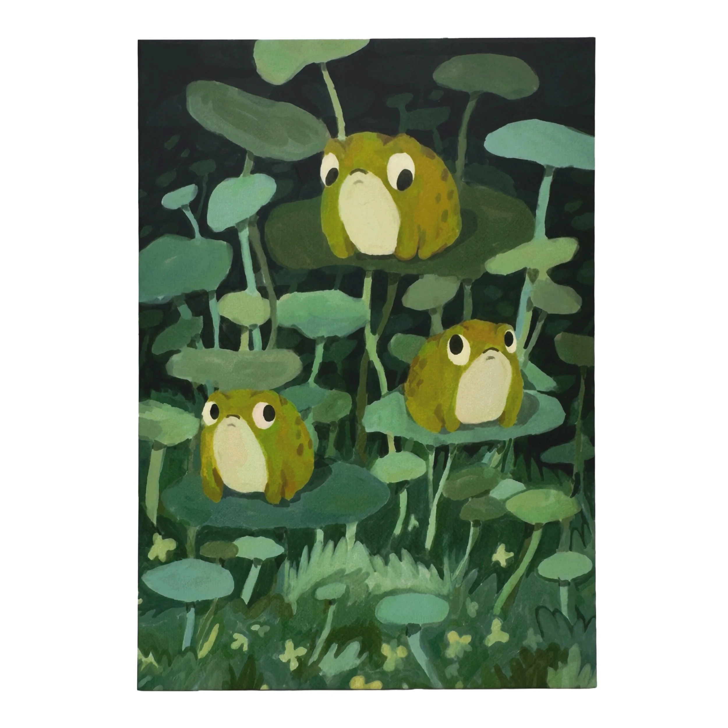 Awkward Frogs Print