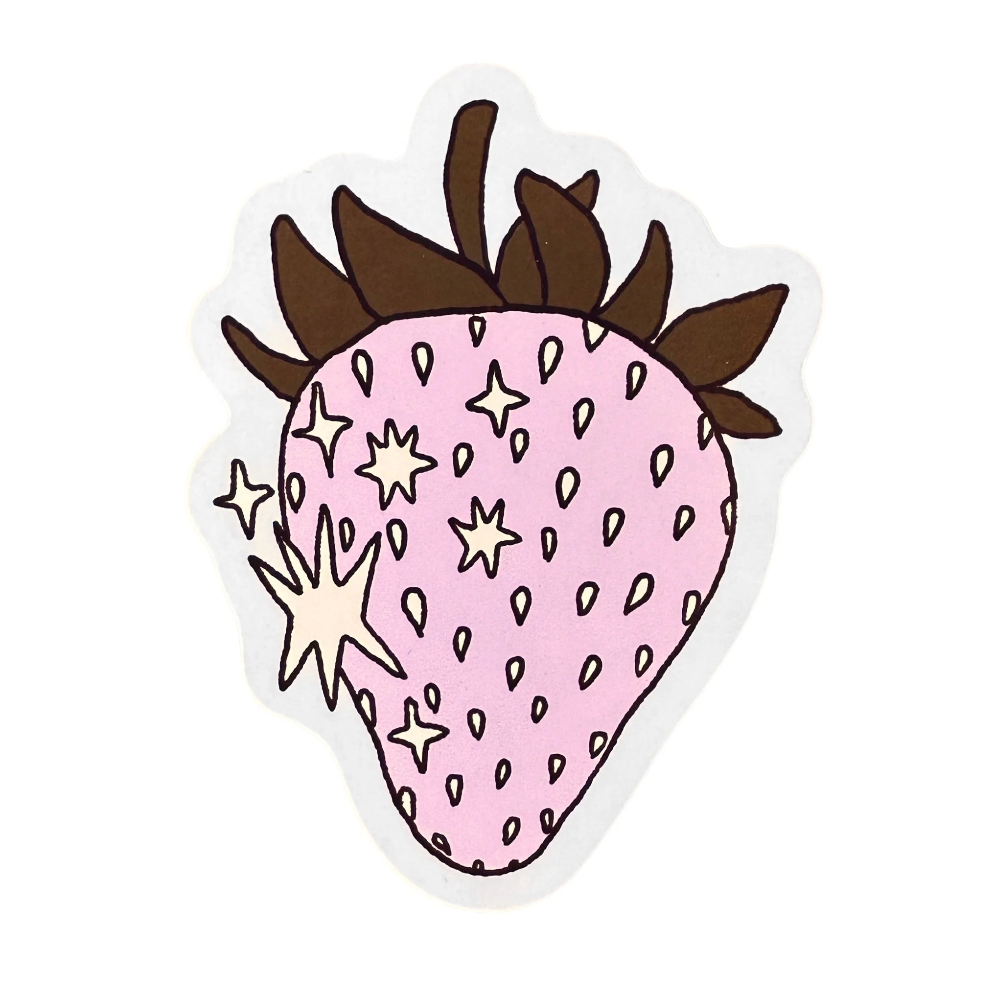 Sparkle Strawberry Magnet