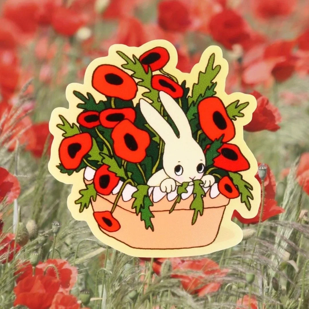 Poppy Bunny Sticker