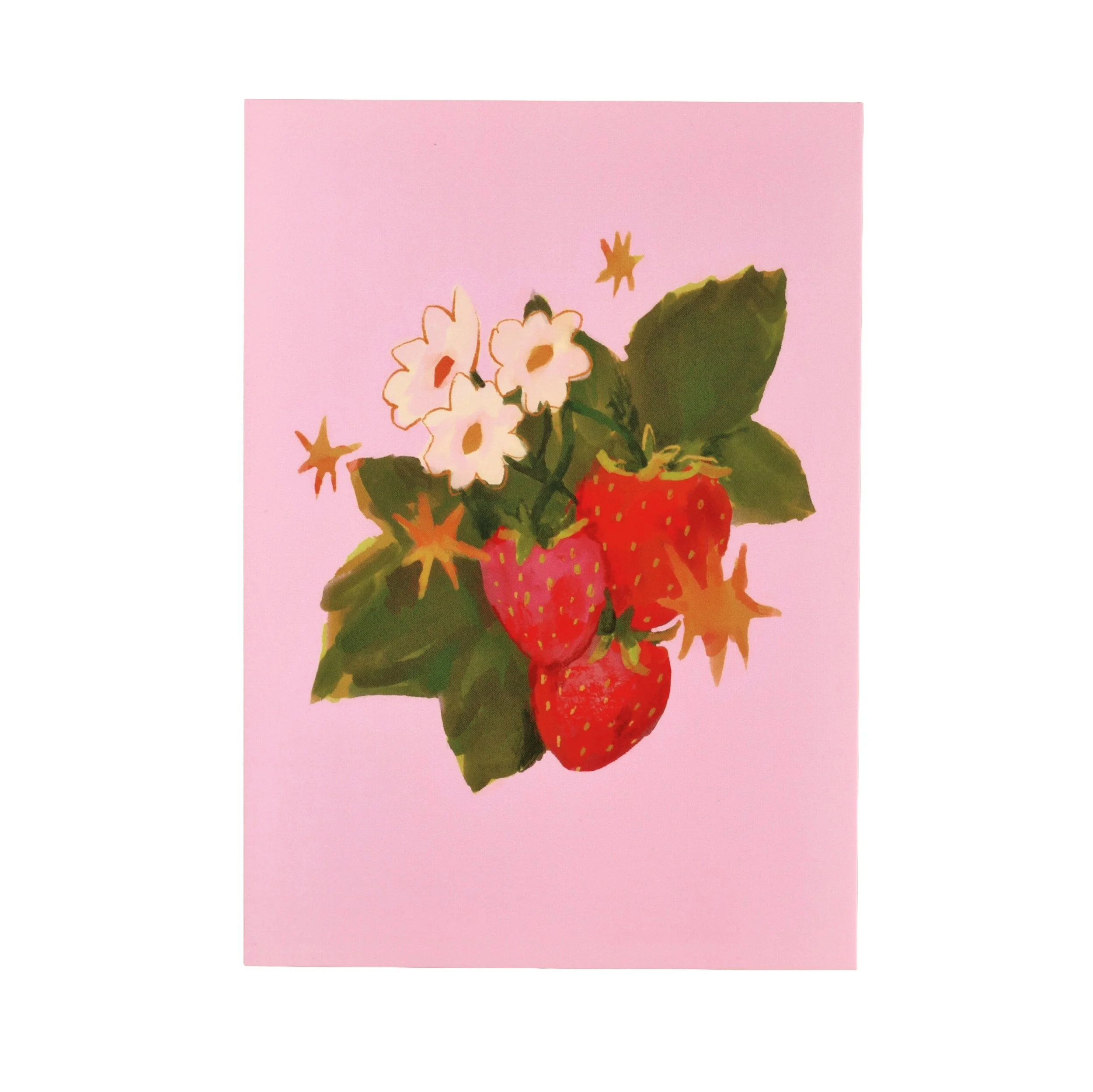 Starry Strawberries Print